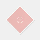 Sweet Pea Bloemen Roze en Crème Servet (Hoek)