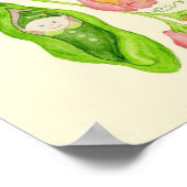 Sweet Pea Bloemenmeisje art print poster (Hoek)