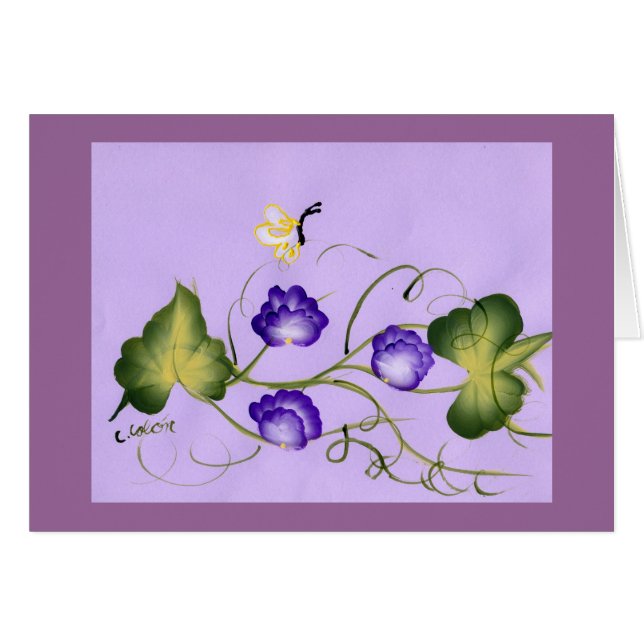 Sweet Pea Blossom en Butterfly (Voorkant Horizontaal)