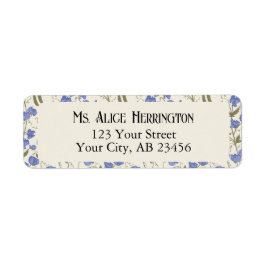 Sweet Pea Blue en Cream Etiket