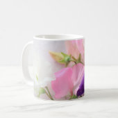 Sweet pea bouquet koffiemok (Voorkant links)