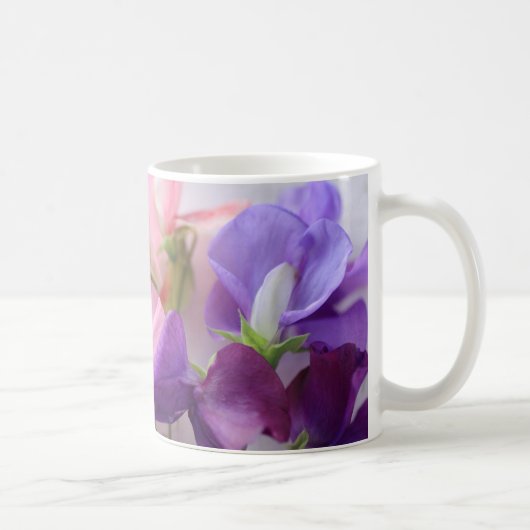 Sweet pea bouquet koffiemok (Rechts)