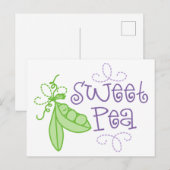 Sweet Pea Briefkaart (Voorkant / Achterkant)