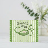 Sweet Pea Briefkaart (Staand voorkant)