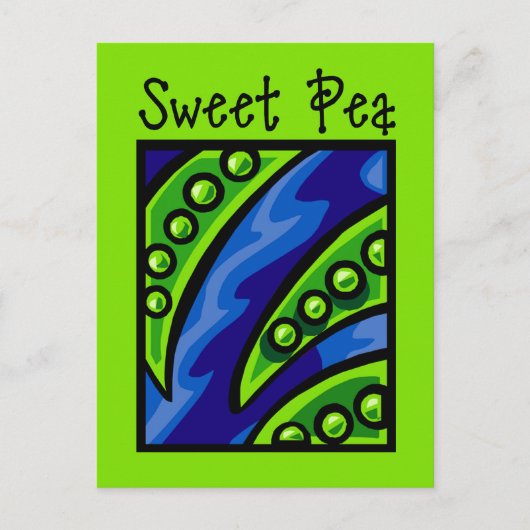 Sweet Pea Briefkaart (Voorkant)