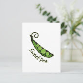 Sweet Pea Briefkaart (Staand voorkant)
