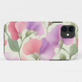 Sweet Pea Charming Retro Pastel Case-Mate iPhone Case (Achterkant (horizontaal))