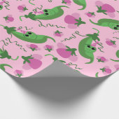 Sweet Pea Cute 1e verjaardag Cadeaupapier (Hoek)