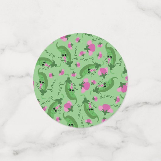 Sweet Pea Cute 1e verjaardag Confetti (Kleine voorkant)