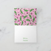 Sweet Pea Cute 1e verjaardag Kaart (Binnen)