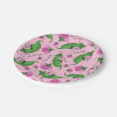 Sweet Pea Cute 1e verjaardag Papieren Bordje (Gekanteld)