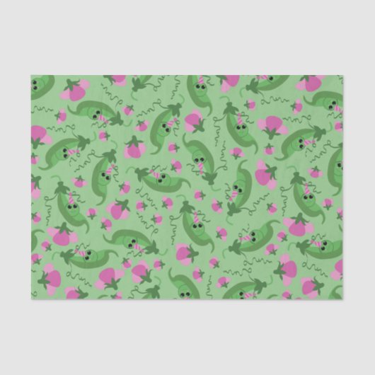 Sweet Pea Cute 1e verjaardag Tissuepapier (Voorkant)