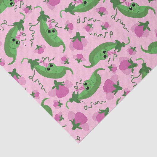 Sweet Pea Cute 1e verjaardag Tissuepapier (Detail)