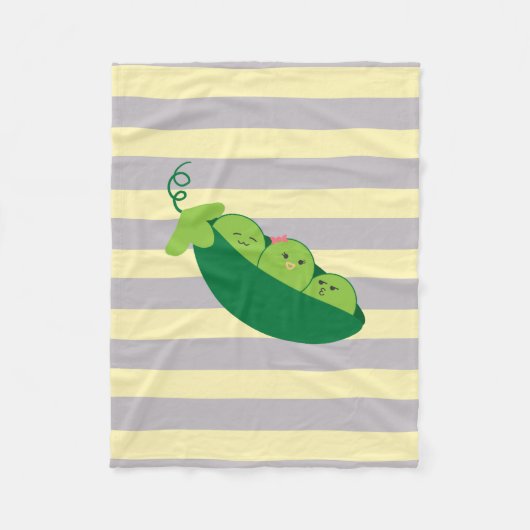 Sweet Pea Fleece Deken (Voorkant)