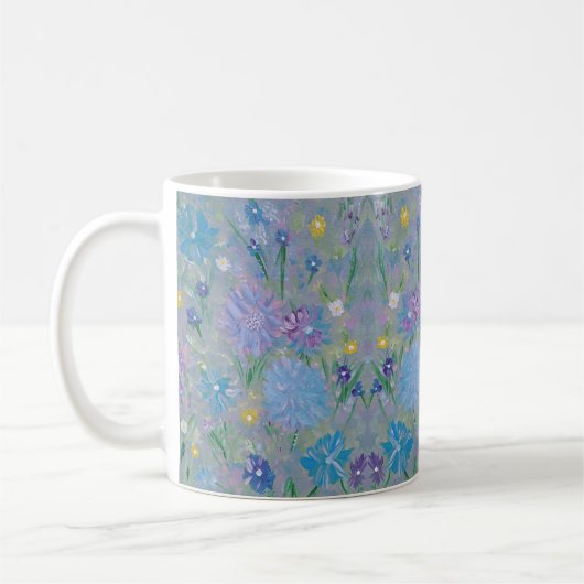 Sweet Pea Floral Coffee Mok (Links)