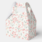 Sweet Pea Floral Cream en Pink Wedding Bedankdoosjes (Achterkant)