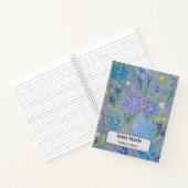 Sweet Pea Floral gepersonaliseerd notitieboek (Binnen)