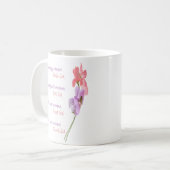 Sweet Pea Floral Inspirerend Seek God Koffiemok (Voorkant links)