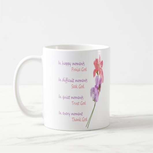 Sweet Pea Floral Inspirerend Seek God Koffiemok (Links)