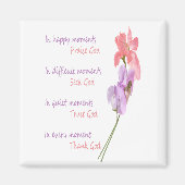 Sweet Pea Floral Inspirerend Seek God Magneet (Voorkant)