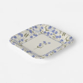 Sweet Pea Floral Wedding Cream Papieren Bordje (Gebogen)