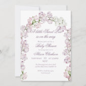 Sweet Pea flower arch Baby brunch elegant lavender Kaart (Voorkant)