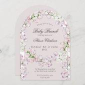 Sweet Pea flower Baby brunch elegant lavender Kaart (Voorkant / Achterkant)