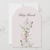 Sweet Pea flower Baby brunch elegant lavender Kaart (Achterkant)