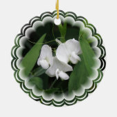 Sweet Pea Flower Ornament (Achterkant)