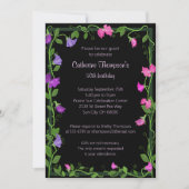 Sweet Pea Flowers Kaart (Voorkant)