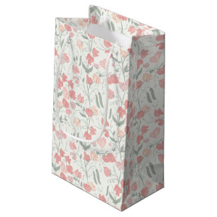 Sweet Pea Flowers Roze en Crème Klein Cadeauzakje