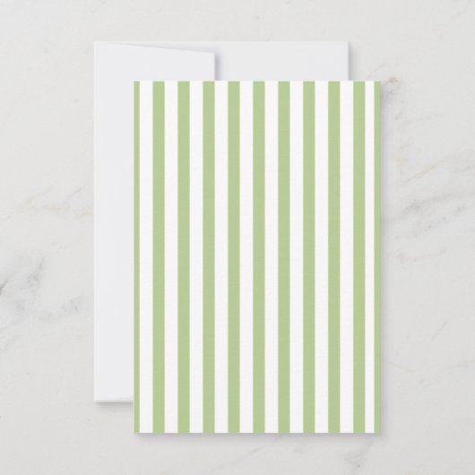 Sweet Pea Green grillig Baby shower dank u Bedankkaart (Achterkant)