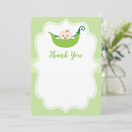 Sweet Pea Green Kaart (Staand voorkant)