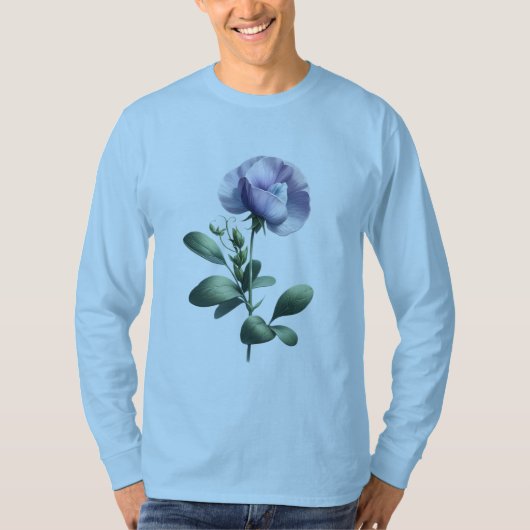 Sweet Pea in Bloom T-shirt (Voorkant)
