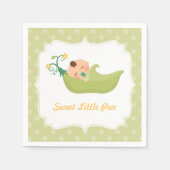 Sweet Pea in een Pod Boy Baby shower Party Supplie Servetten (Voorkant)