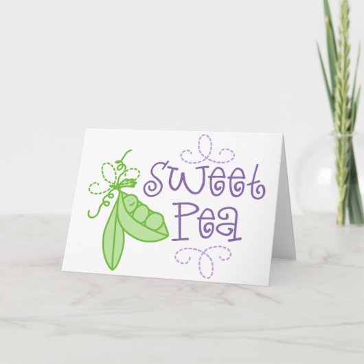Sweet Pea Kaart (Voorkant)