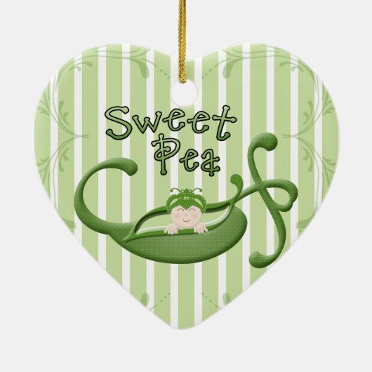 Sweet Pea Keramisch Ornament (Achterkant)