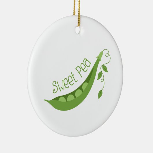 Sweet Pea Keramisch Ornament (Rechts)