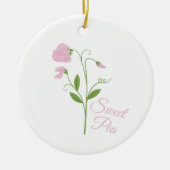 Sweet Pea Keramisch Ornament (Voorkant)