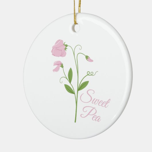 Sweet Pea Keramisch Ornament (Links)