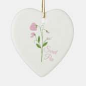 Sweet Pea Keramisch Ornament (Rechts)