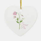Sweet Pea Keramisch Ornament (Voorkant)