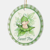 Sweet Pea Keramisch Ornament (Links)