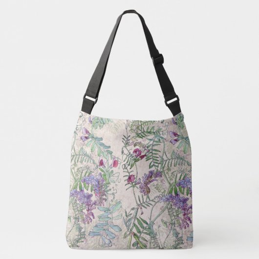 Sweet Pea Lathyrus Wildflower Flowers Canvas tas (Voorkant)