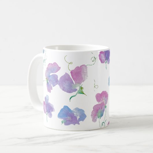 Sweet Pea Mug II Koffiemok (Voorkant links)