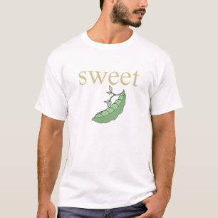 Sweet Pea-persoonlijkheid met groene erwtenpeul T-shirt