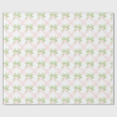 Sweet Pea Pink Meisje Baby shower Cadeaupapier (Vlak)