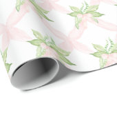 Sweet Pea Pink Meisje Baby shower Cadeaupapier (Rol Hoek)