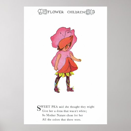 Sweet Pea Poster (Voorkant)