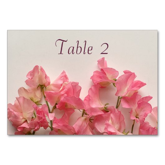 Sweet pea-regeling kaart (Voorkant)